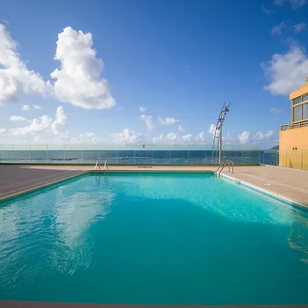 Beachfront In Canteras With Pool
